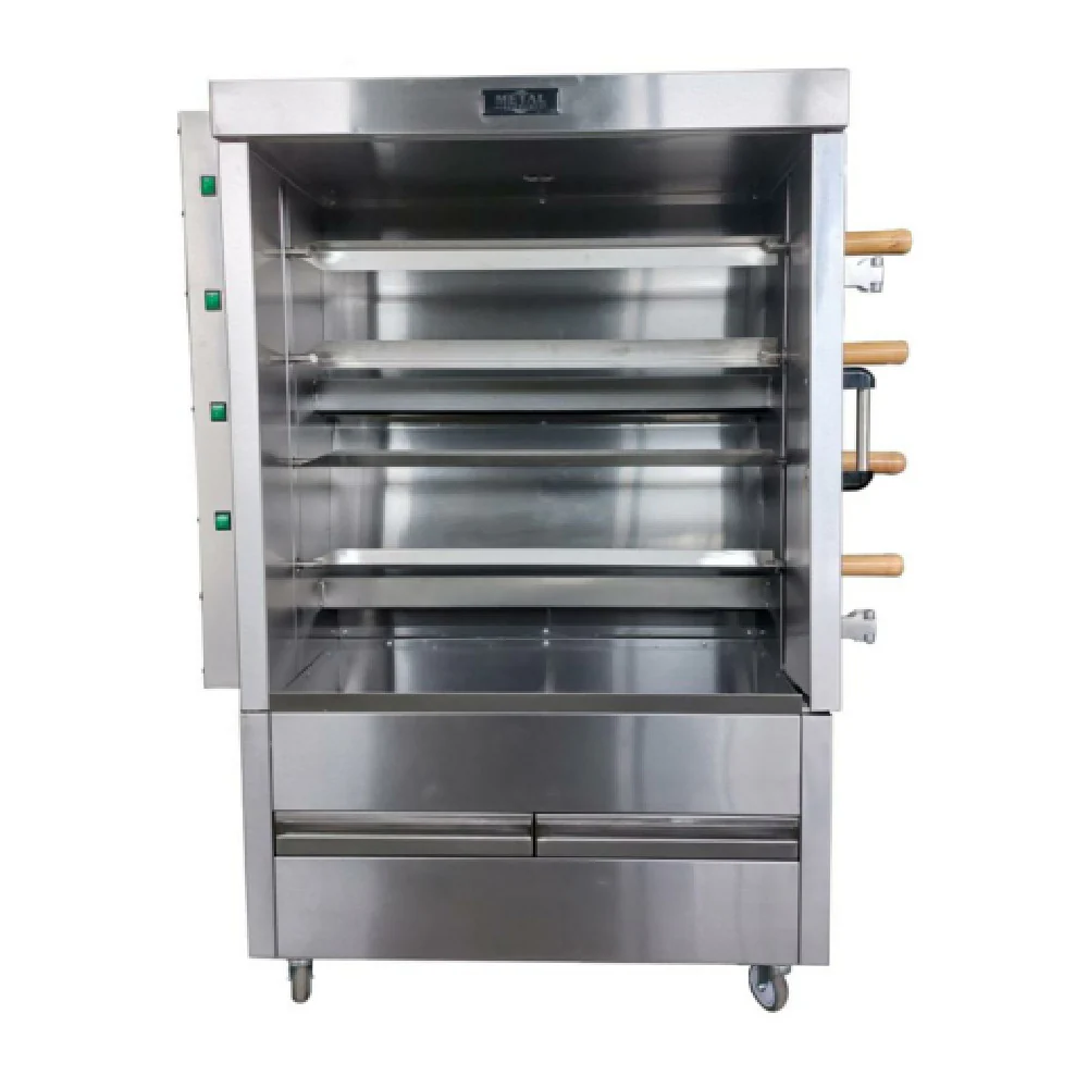 AMPTO FRG4VE 46 Inch Metal Supreme Rotisserie Oven gas 20 chicken capacity 60000 BTU AMPTO FRG4VE 46 Inch Metal Supreme Rotisserie Oven gas 20 chicken capacity 60000 BTU