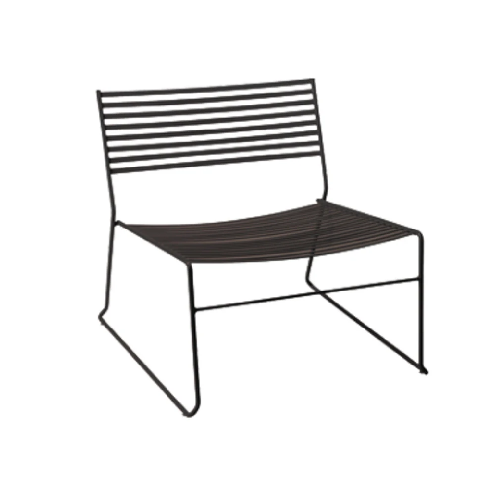 Emuamericas Llc E023 26 Inch Steel Stacking Chair Outdoor Indoor Metal Back Seat
