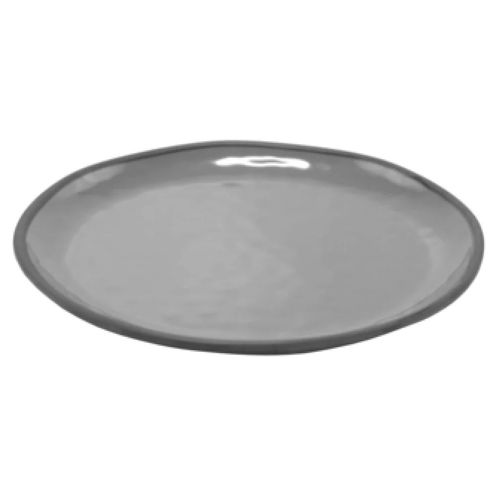 BauscherHepp TGY4602 11 Inch Marl Collection Plate with Organic Rim Melamine