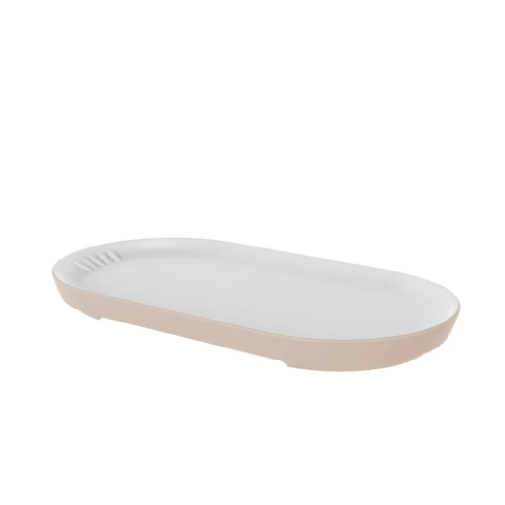 BauscherHepp TCM50018 13 Inch Oblong Platter Beige Melamine - Talon by Dalebrook