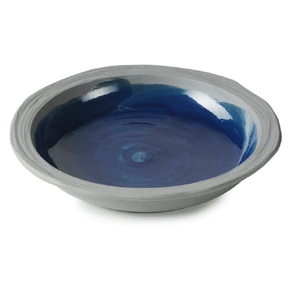 Revol 654623 8-1/4 Inch Plate Indigo Blue Porcelain Deep Round - 12.25 Oz Revol 654623 8-1/4 Inch Plate Indigo Blue Porcelain Deep Round - 12.25 Oz