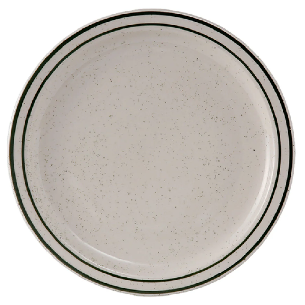 Tuxton TES-016 10-1/2 Inch Diameter Round Plate Ceramic Lead-Free and Durable