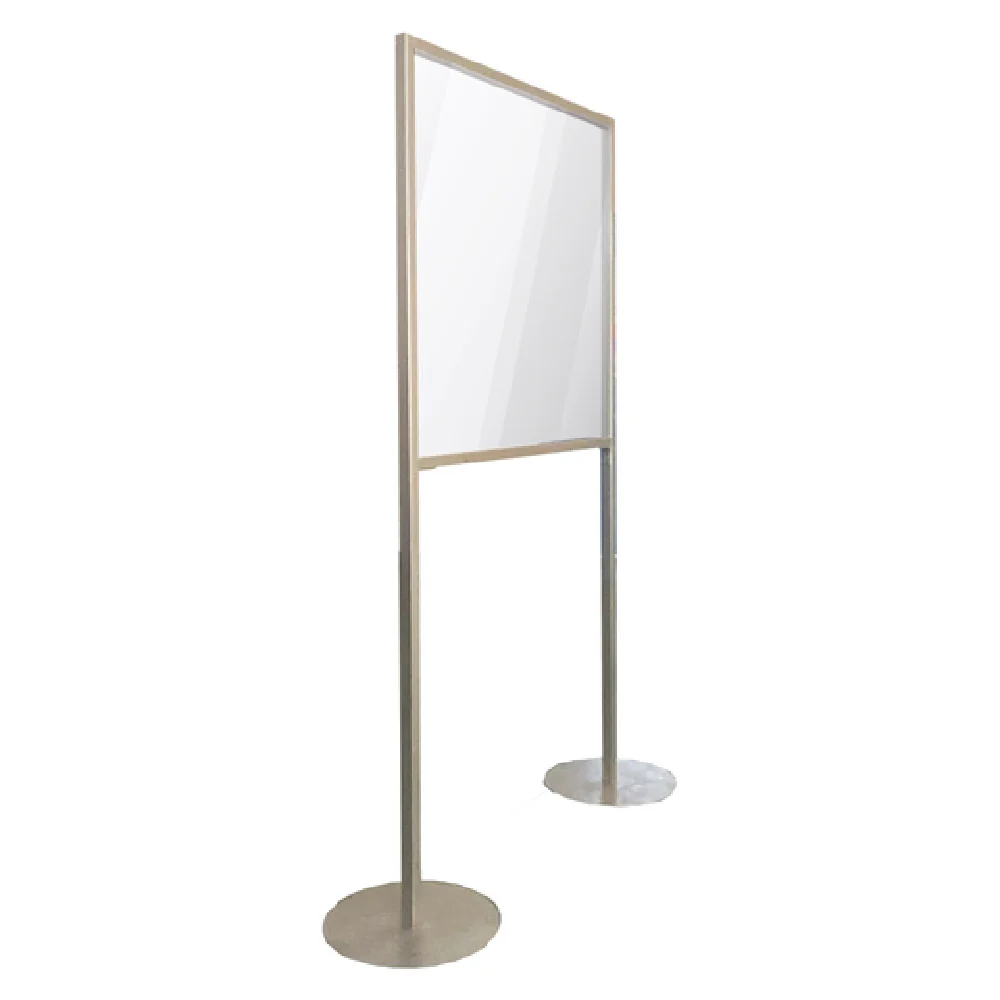 Aarco GBT27260 60 Inch Protection Shield Acrylic Safety Guard with Steel Bases Aarco GBT27260 60 Inch Protection Shield Acrylic Safety Guard with Steel Bases