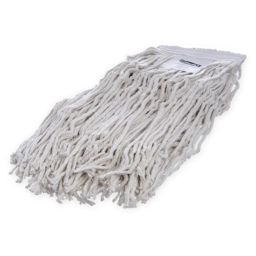 Carlisle 369824B00 18 Inch Large Wet Mop Head 4 Ply Cut End Cotton with Polyester Band Carlisle 369824B00 18 Inch Large Wet Mop Head 4 Ply Cut End Cotton with Polyester Band