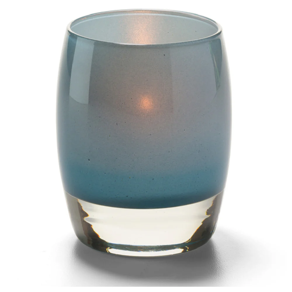 Hollowick 6414JA 3 Inch Jade Aura Votive Lamp Glass Candle Holder