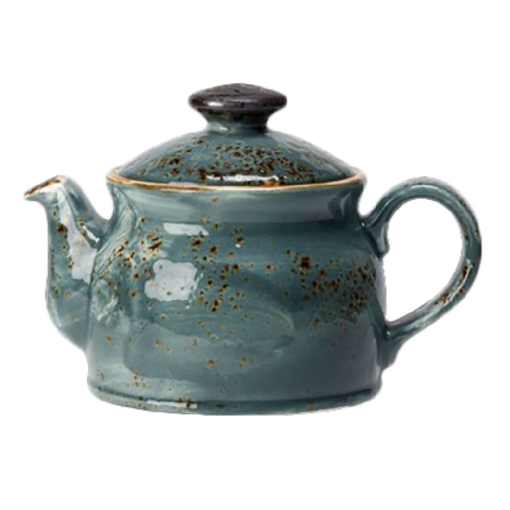Steelite 11300367 15.0 Oz Teapot Club With Lid Alumina Vitrified China Blue Steelite 11300367 15.0 Oz Teapot Club With Lid Alumina Vitrified China Blue