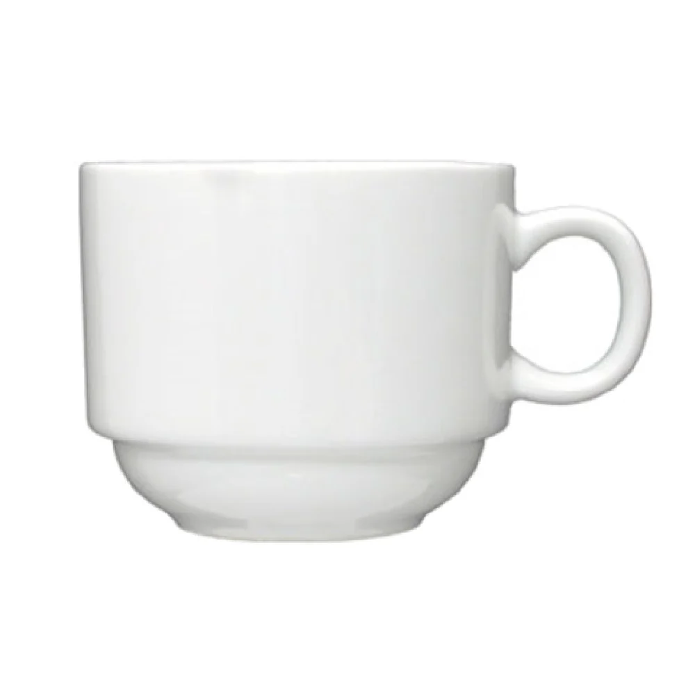 International Tableware PH-1 8 Oz Cup with Handle Bone China White
