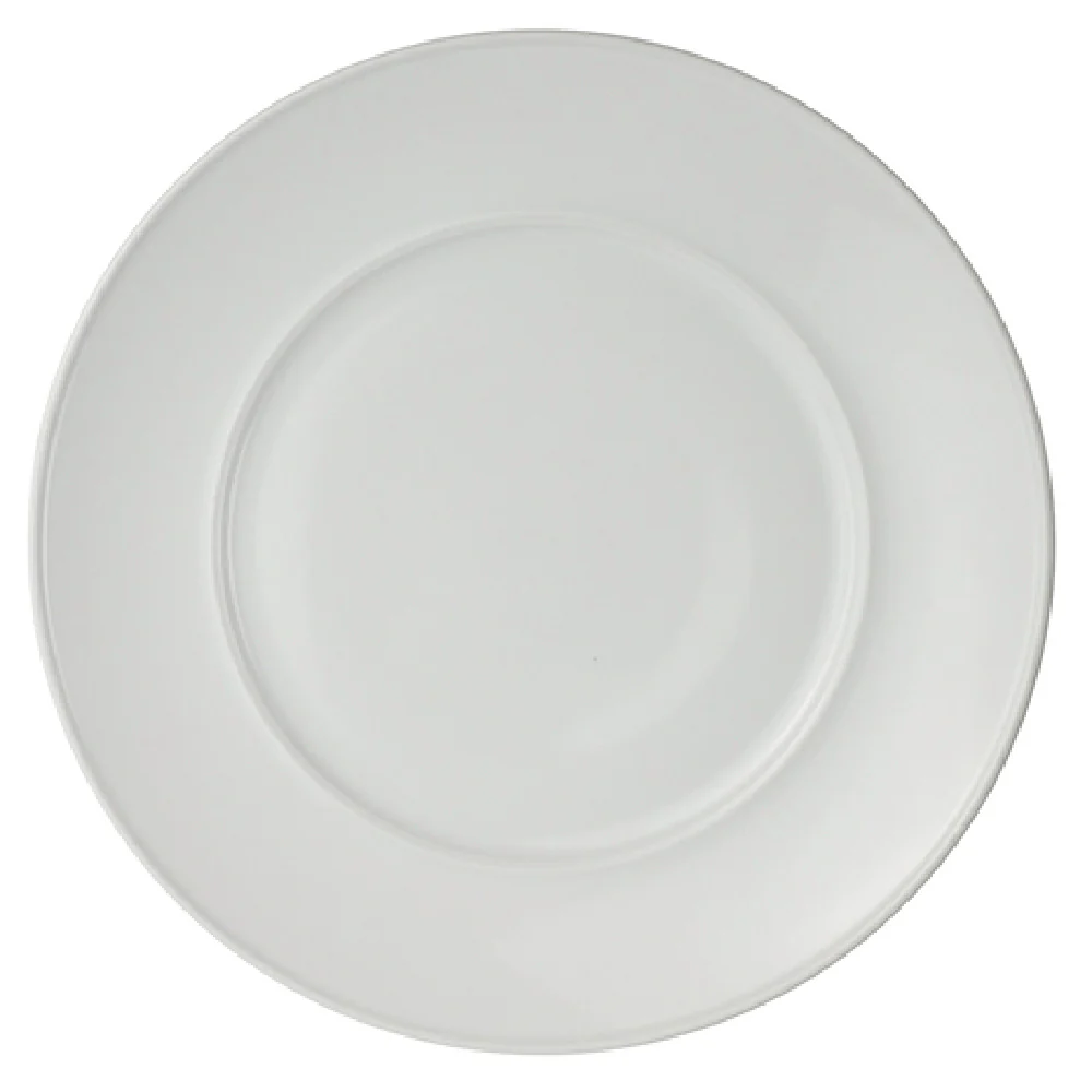Steelite 6382P872 11-1/4 Inch Diameter Round Banquet Plate Porcelain Medium Rim