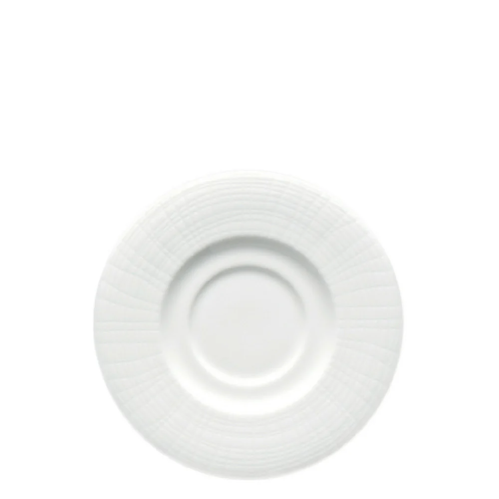 Fortessa HBW-TELA-992 6.37 Inch Universal Saucer Bone China Dishwasher Microwave Safe