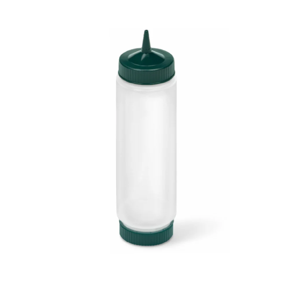 Vollrath 49242-191191 24 Oz Squeeze Bottle Clear with Green Tip Dispenser