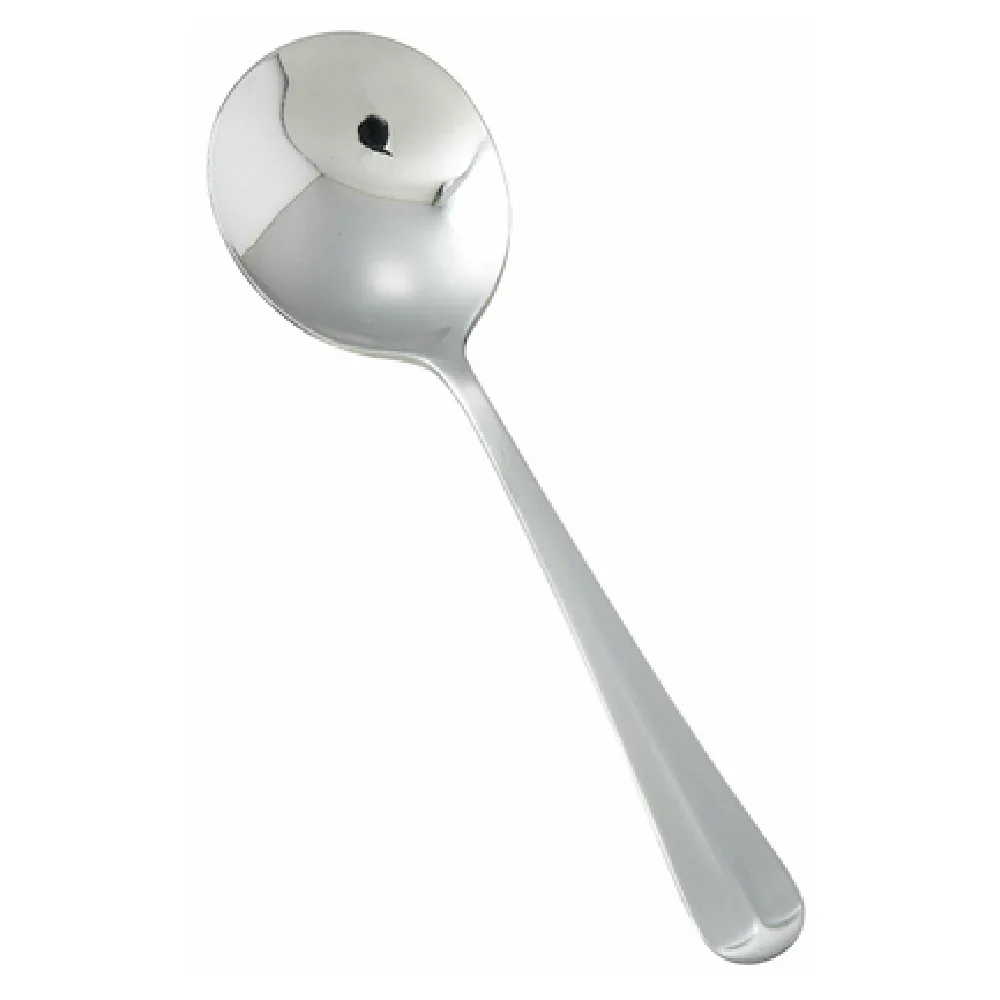 Winco 0015-04 6 Inch Bouillon Spoon 18/0 Stainless Steel Heavy Weight Satin Finish
