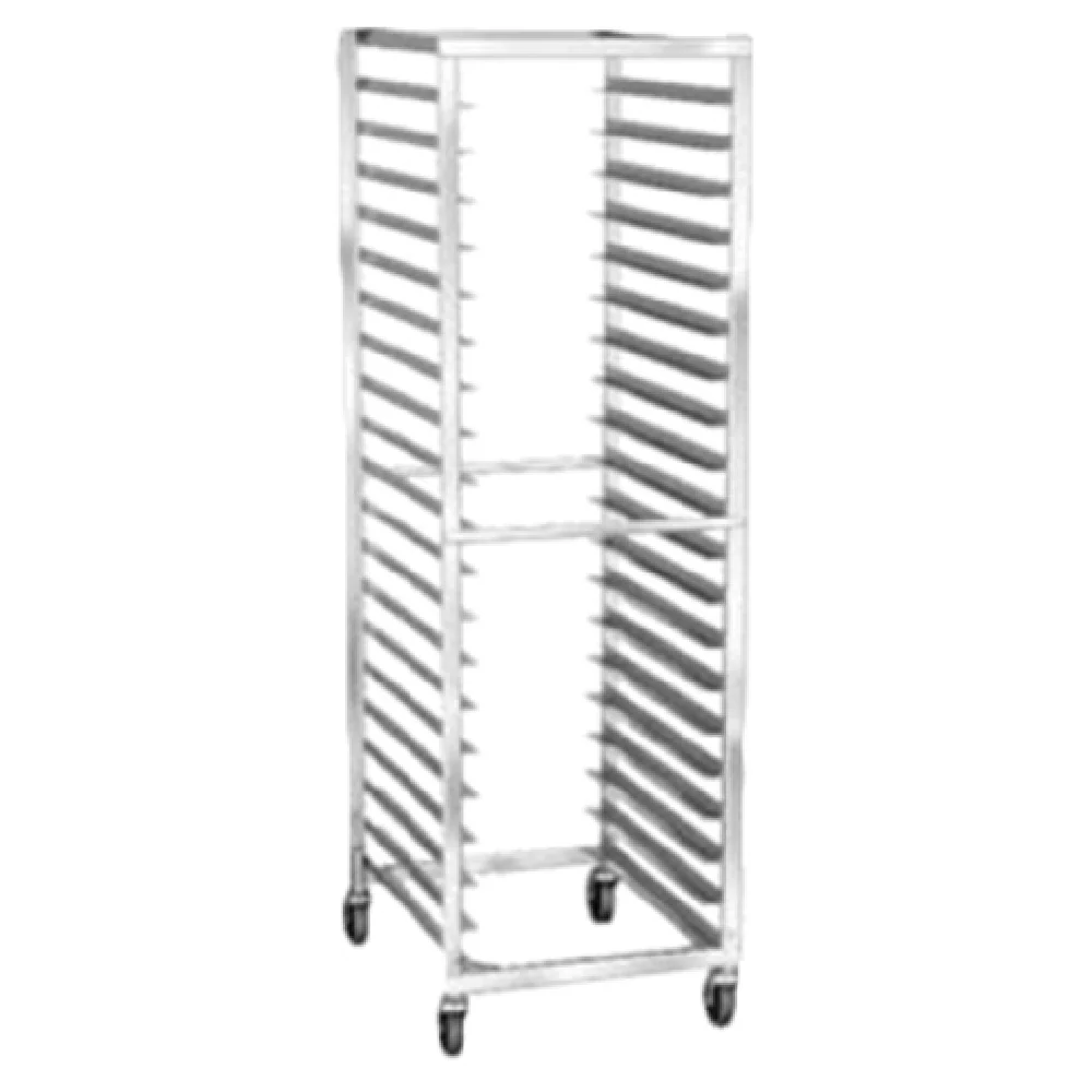 Lakeside 156 21 Inch Sheet Pan/Tray Rack Narrow Opening Stainless Steel with Casters