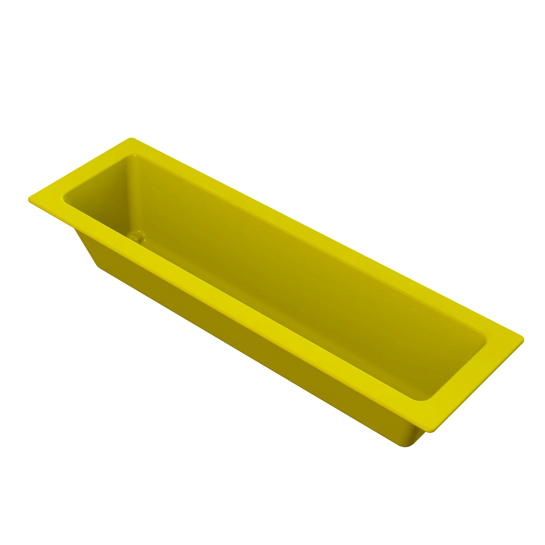 Tablecraft CW4054Y 21 Inch Cold Holding Food Pan with Duracoat Coated Aluminum Yellow Finish