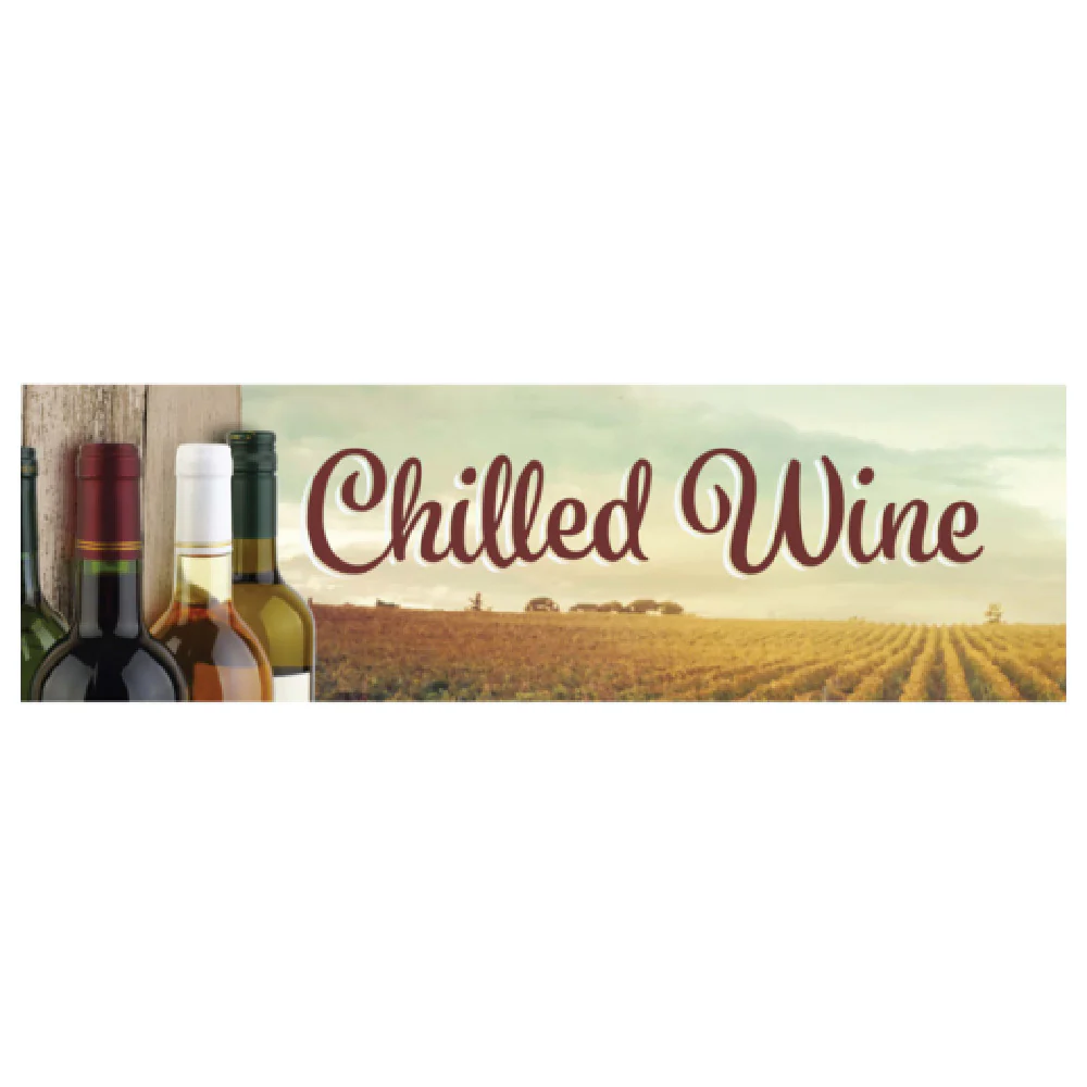 Beverage Air 409-419C-149 12 Inch Vineyard Chilled Wine Sign for MMR27 Beverage Air 409-419C-149 12 Inch Vineyard Chilled Wine Sign for MMR27