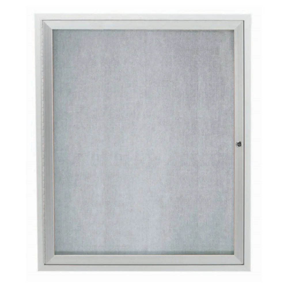 Aarco ODCC3630R 30 Inch Aluminum Bulletin Board Enclosed Outdoor Swing Door
