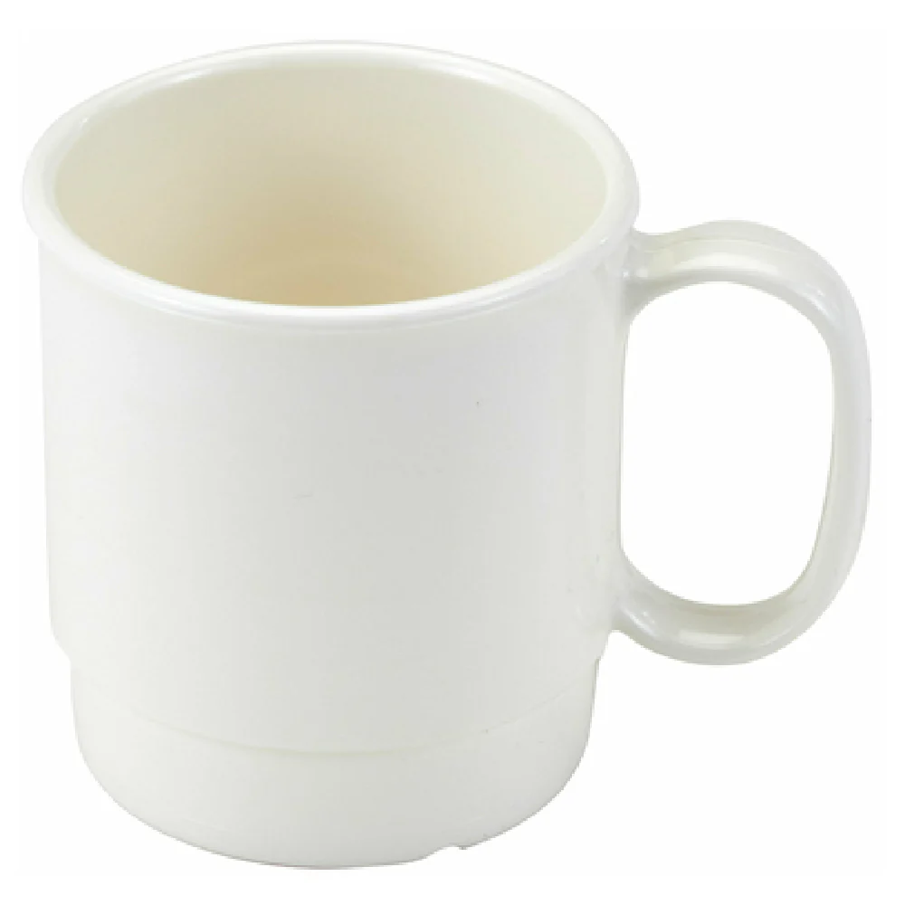 Cambro 75CW148 7-1/2 oz. Polycarbonate Cup with Smooth Glossy Finish White