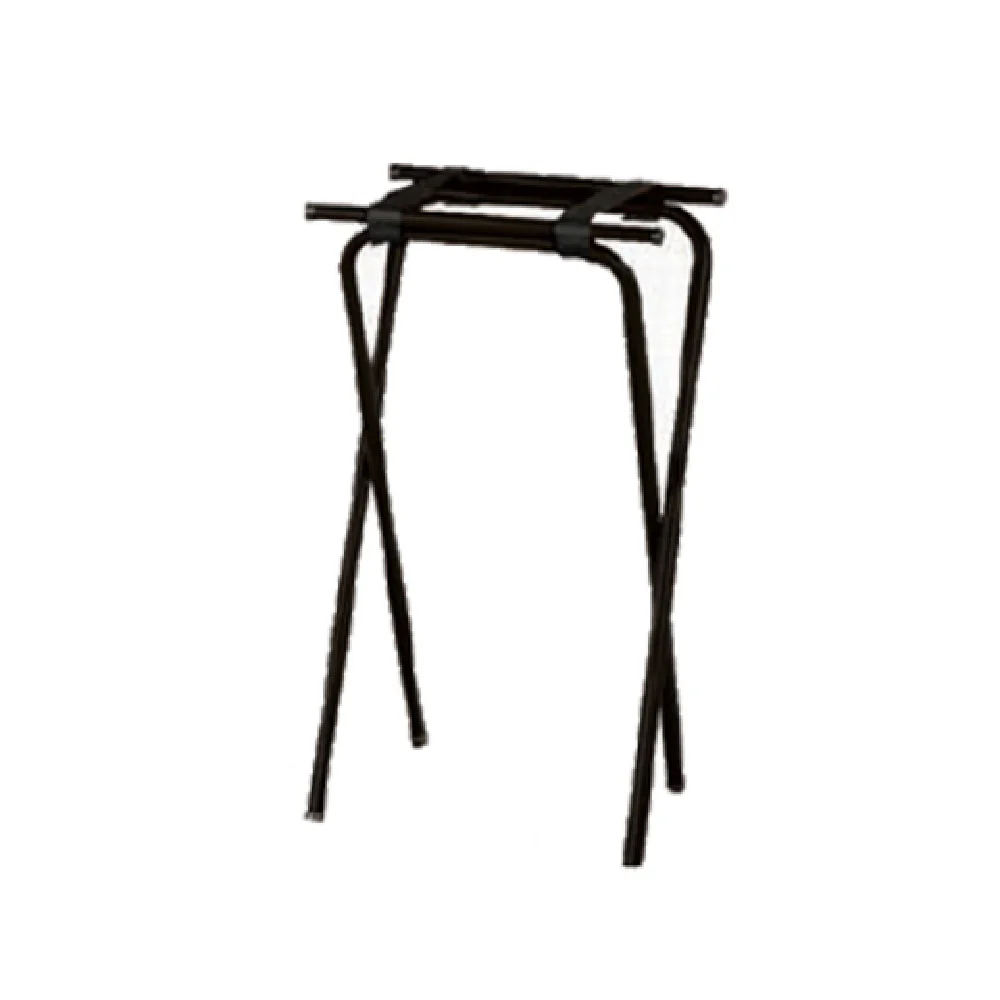 Forbes Industries 6850-EN 20 Inch Tray Stand with Black Poly Straps Steel Black Finish