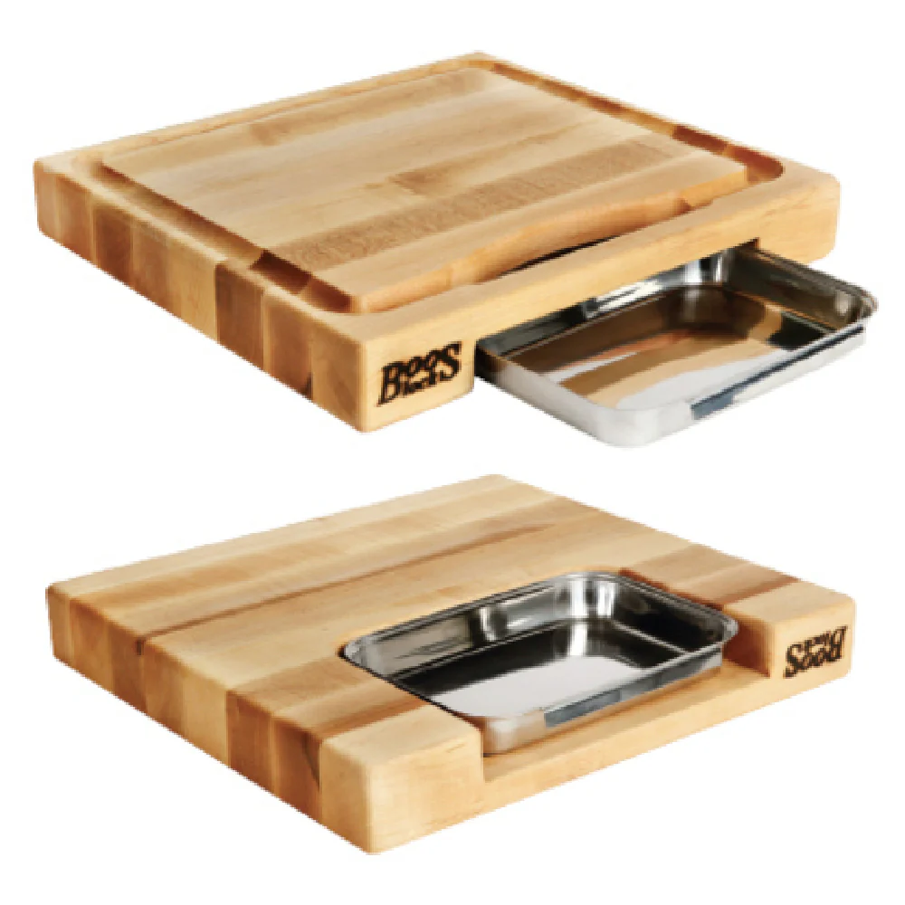 John Boos PM1514225-P 15 Inch Gift Collection Cutting Board Edge Grain Maple Oil Finish