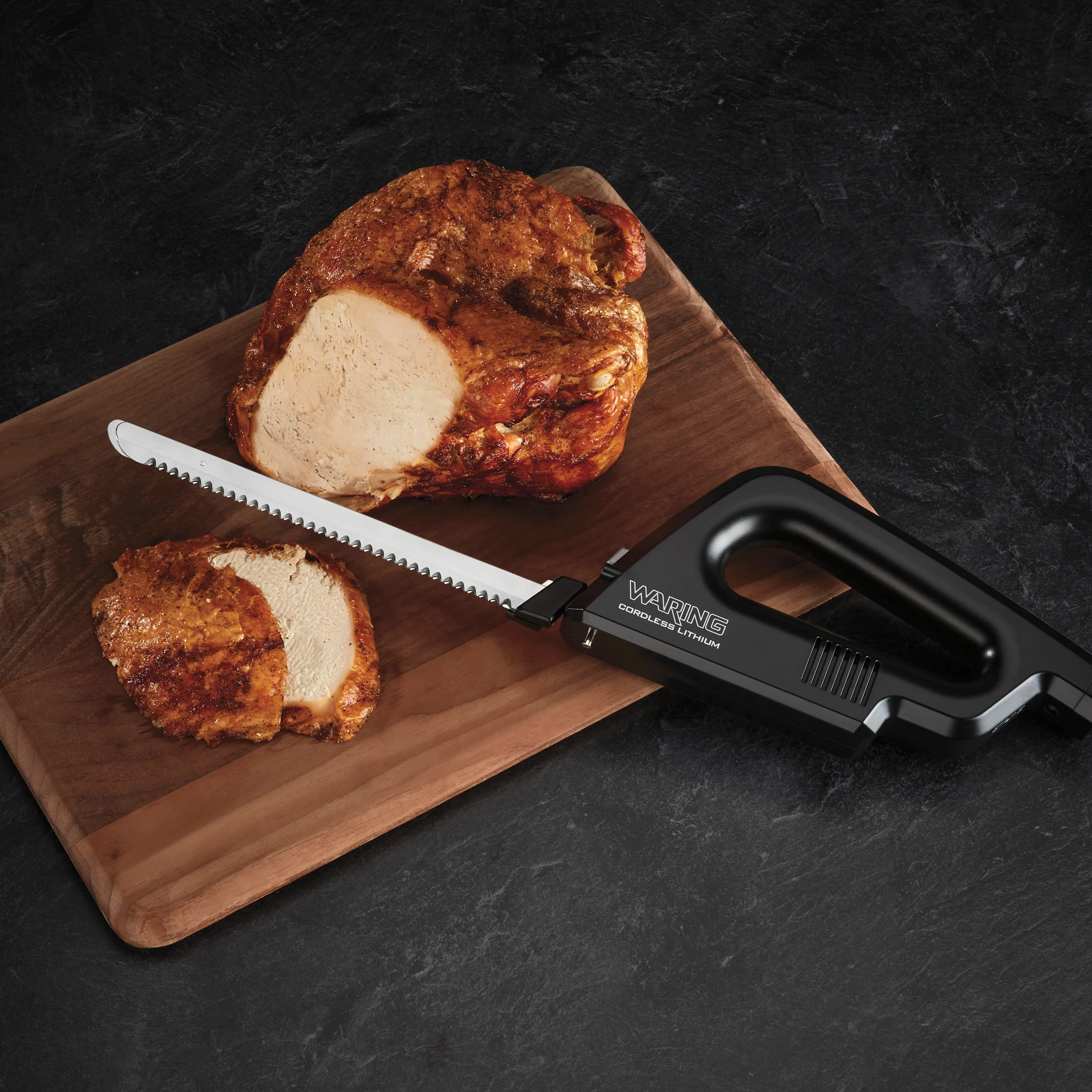 Waring WEK200K 20 Inch Electric Knife with Detachable Blades Cordless Waring WEK200K 20 Inch Electric Knife with Detachable Blades Cordless