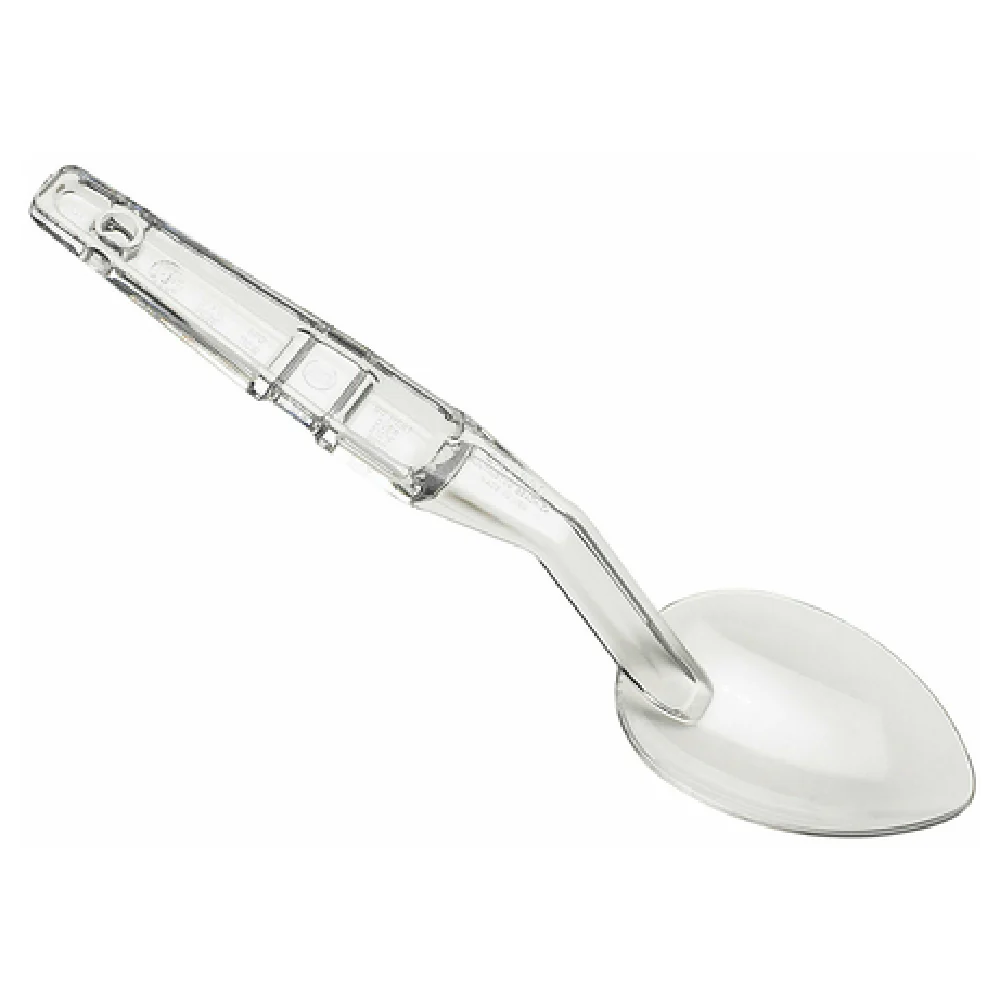 Cambro SPO11CW135 11 Inch Solid Deli Spoon with Notched Back Clear Polycarbonate Cambro SPO11CW135 11 Inch Solid Deli Spoon with Notched Back Clear Polycarbonate
