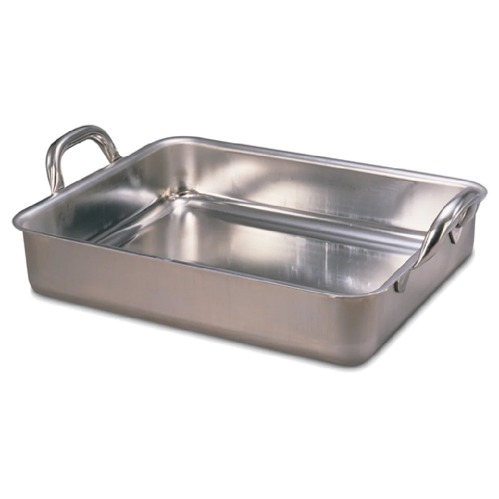 JB Prince S250 S 12 Inch Roasting Pan 9.5 Quarts with welded handles Stainless Steel