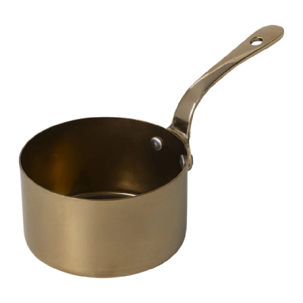 Steelite GWSMS7GDV 4.75 Oz Sauce Pan Stainless Steel Industrial Vintage Look