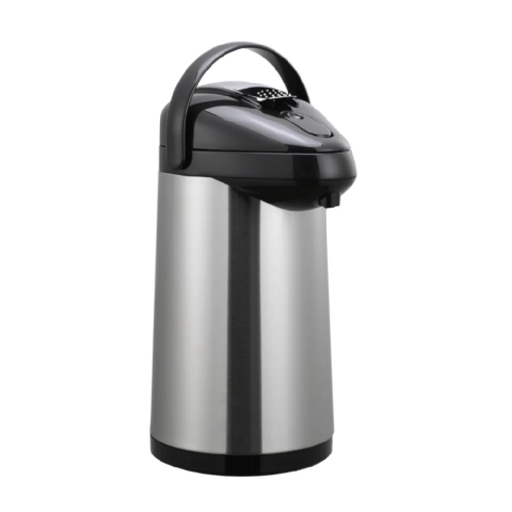 Service Ideas SSAL250 2-1/2 Liter SteelVac Premium Airpot Stainless Steel Lever Black Service Ideas SSAL250 2-1/2 Liter SteelVac Premium Airpot Stainless Steel Lever Black