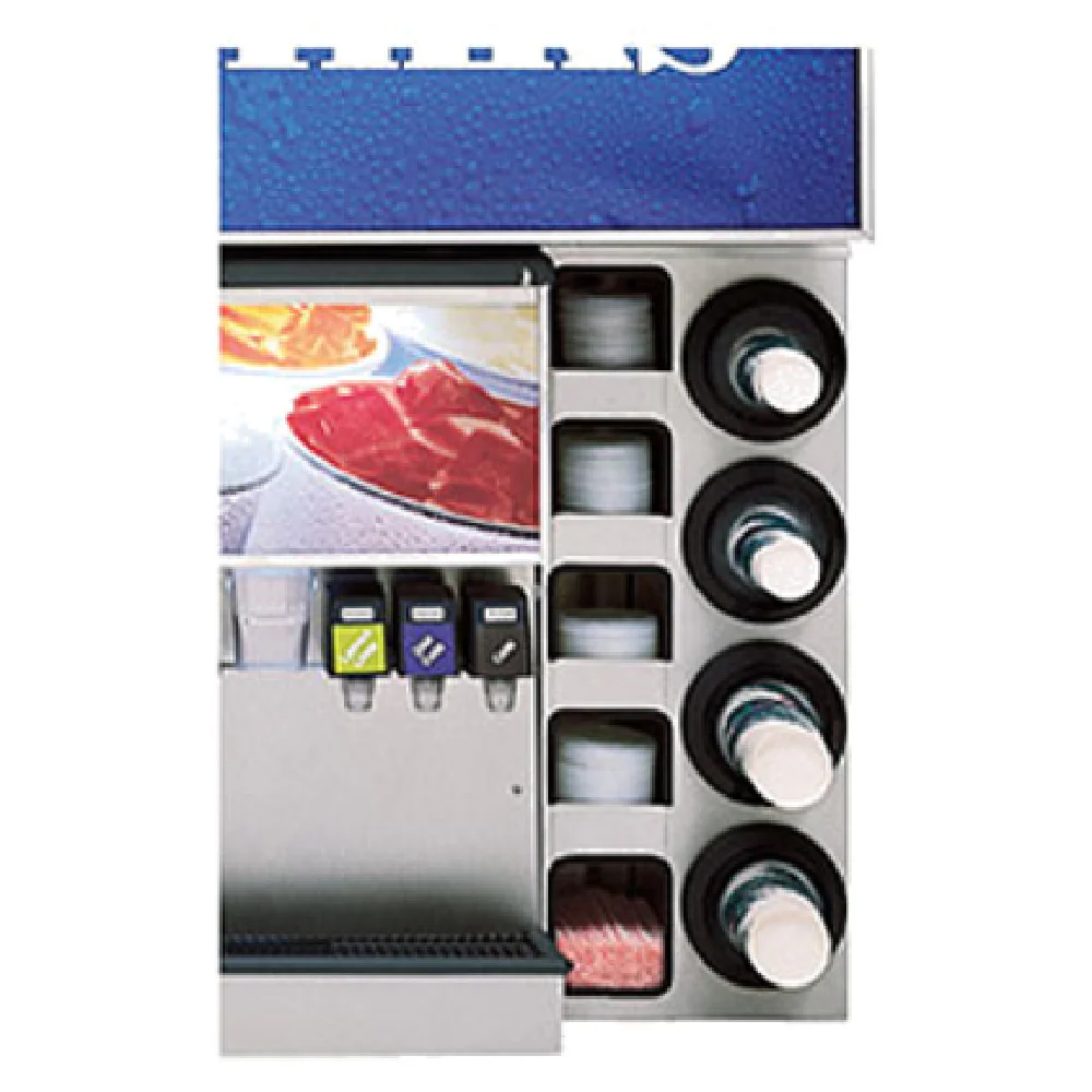 Multiplex 5028070 CD4U-L Cup Dispenser With Lid/straw Storage (1) Tube For 20oz Cups & (3) Tubes For 32oz 44oz Cups (3-3/8