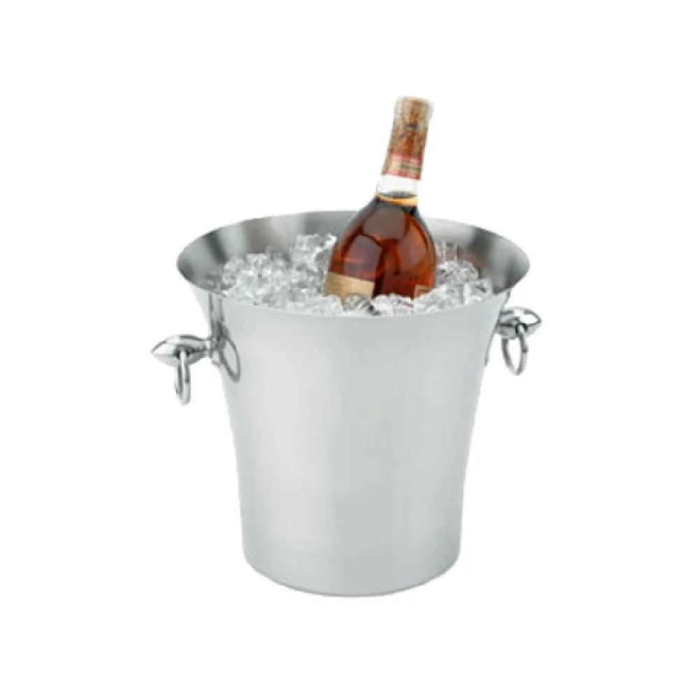 Vollrath 47617 9-7/16 Inch Fluted Wine Bucket Stainless Steel with Welded Handles Vollrath 47617 9-7/16 Inch Fluted Wine Bucket Stainless Steel with Welded Handles