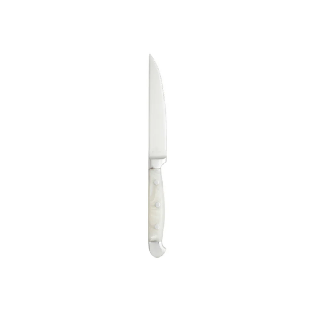 Fortessa 1.5.STK.SR.273 9.1 Inch Blade 22cm Serrated Knife Acrylic Handle Pearl Gray Fortessa 1.5.STK.SR.273 9.1 Inch Blade 22cm Serrated Knife Acrylic Handle Pearl Gray