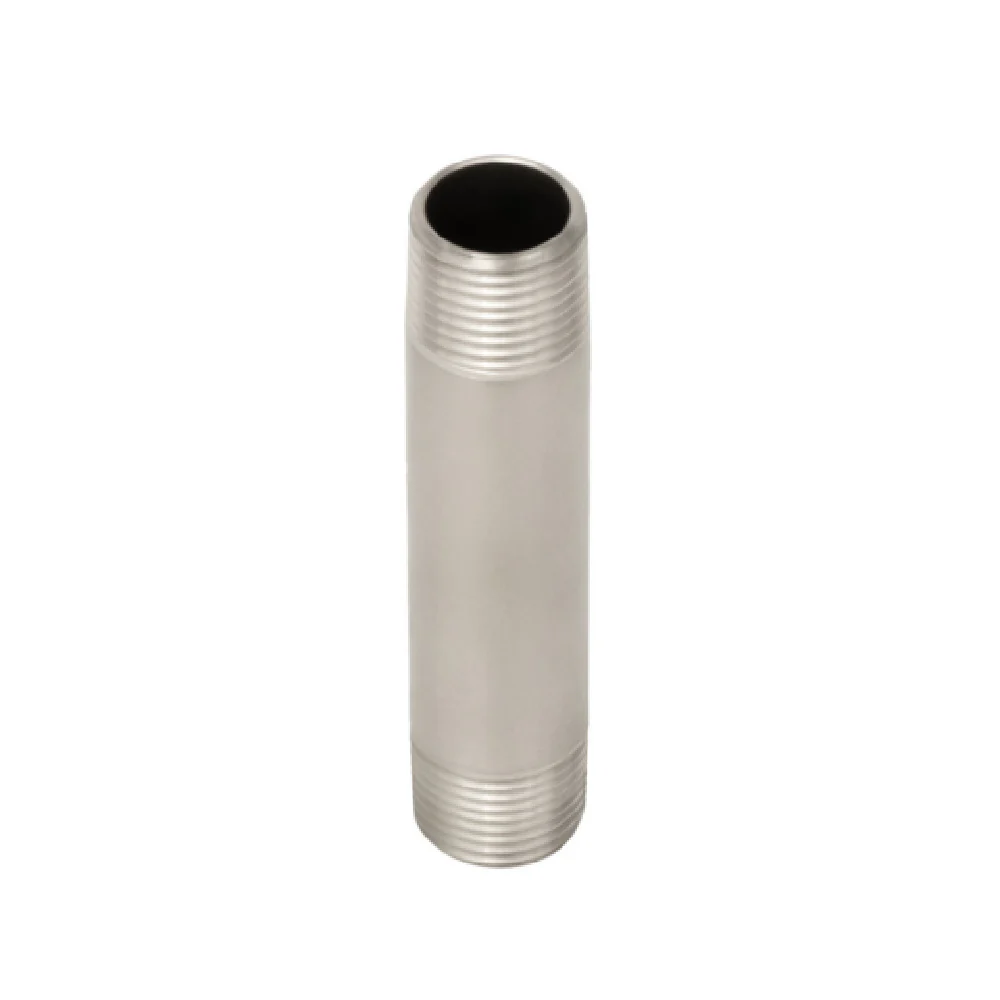 T&S Brass S000358-30 3 Inch Nipple with 3/8 Inch NPT Male Threads Stainless Steel