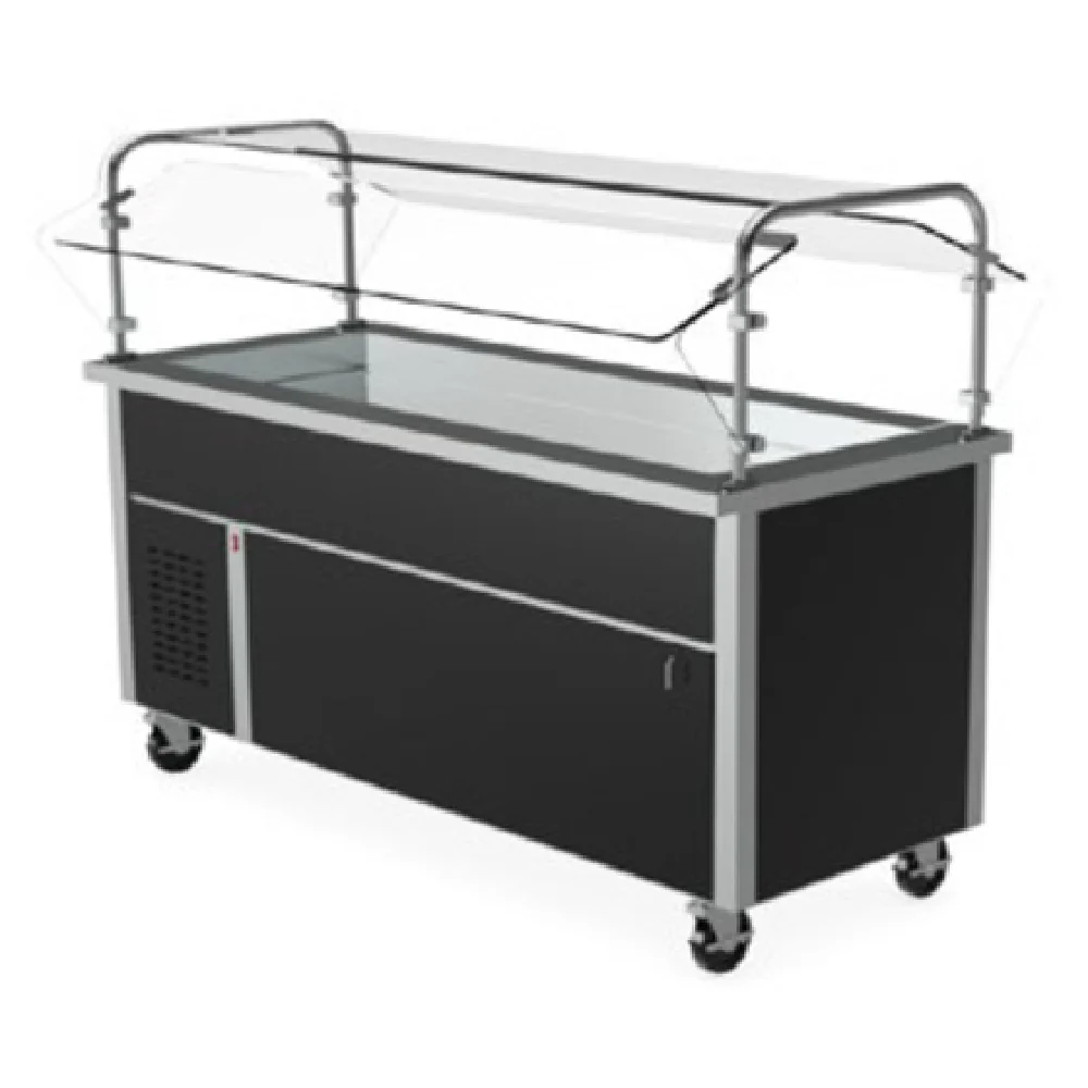 Randell RS SSO-RCP-5 72 Inch Cold Food Table Mobile Modular Stainless Steel with Undershelf Randell RS SSO-RCP-5 72 Inch Cold Food Table Mobile Modular Stainless Steel with Undershelf