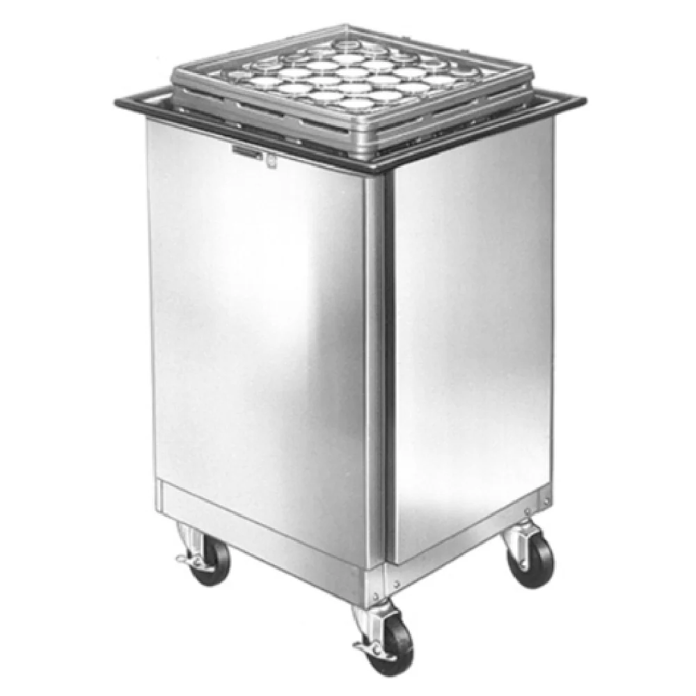 Lakeside 998 24 Inch Tray and Glass Rack Dispenser Mobile Stainless Steel Enclosed Base Lakeside 998 24 Inch Tray and Glass Rack Dispenser Mobile Stainless Steel Enclosed Base