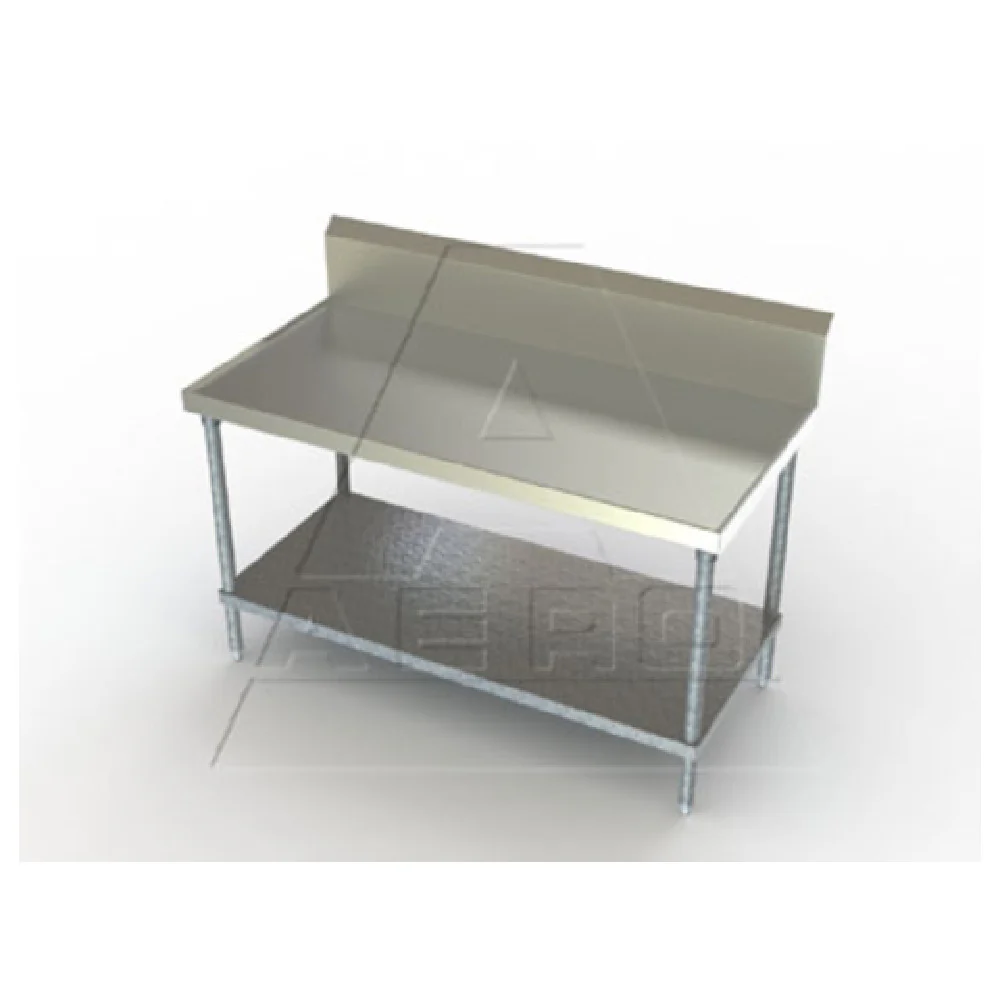 AERO Manufacturing 1TGB-36132 132 Inch Work Table with Marine Edges Stainless Steel