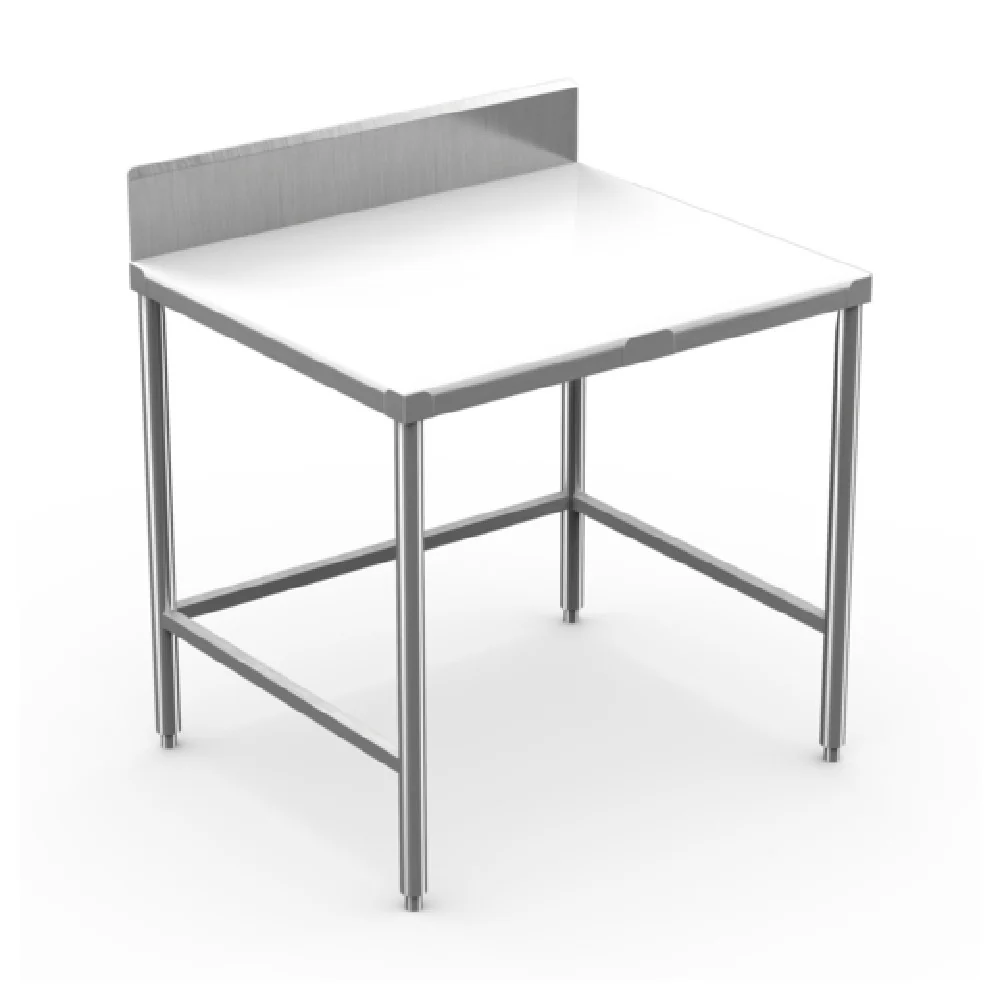 Winholt DPTB-3096 96 Inch Work Table with 5/8 Inch Poly Top and Stainless Steel Frame Winholt DPTB-3096 96 Inch Work Table with 5/8 Inch Poly Top and Stainless Steel Frame
