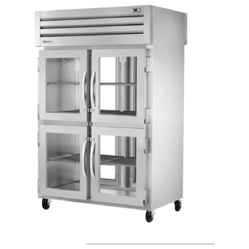 True Refrigeration STG2RPT-4HG-2G-HC 52 Inch Pass-thru Refrigerator with glass doors True Refrigeration STG2RPT-4HG-2G-HC 52 Inch Pass-thru Refrigerator with glass doors