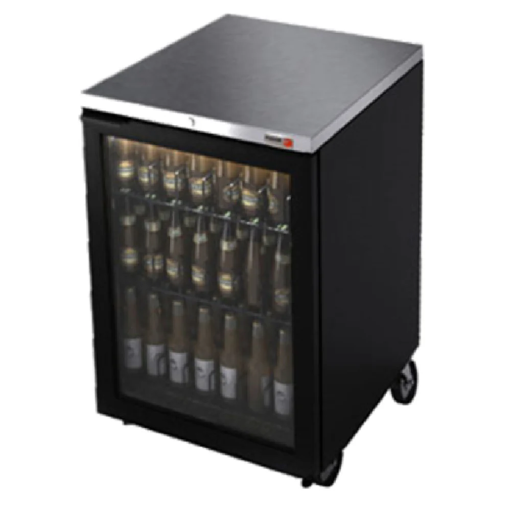 Fagor Refrigeration FBB-24G-N 24.5 Inch Refrigerated Back Bar Cooler Glass Door Black Frame Fagor Refrigeration FBB-24G-N 24.5 Inch Refrigerated Back Bar Cooler Glass Door Black Frame
