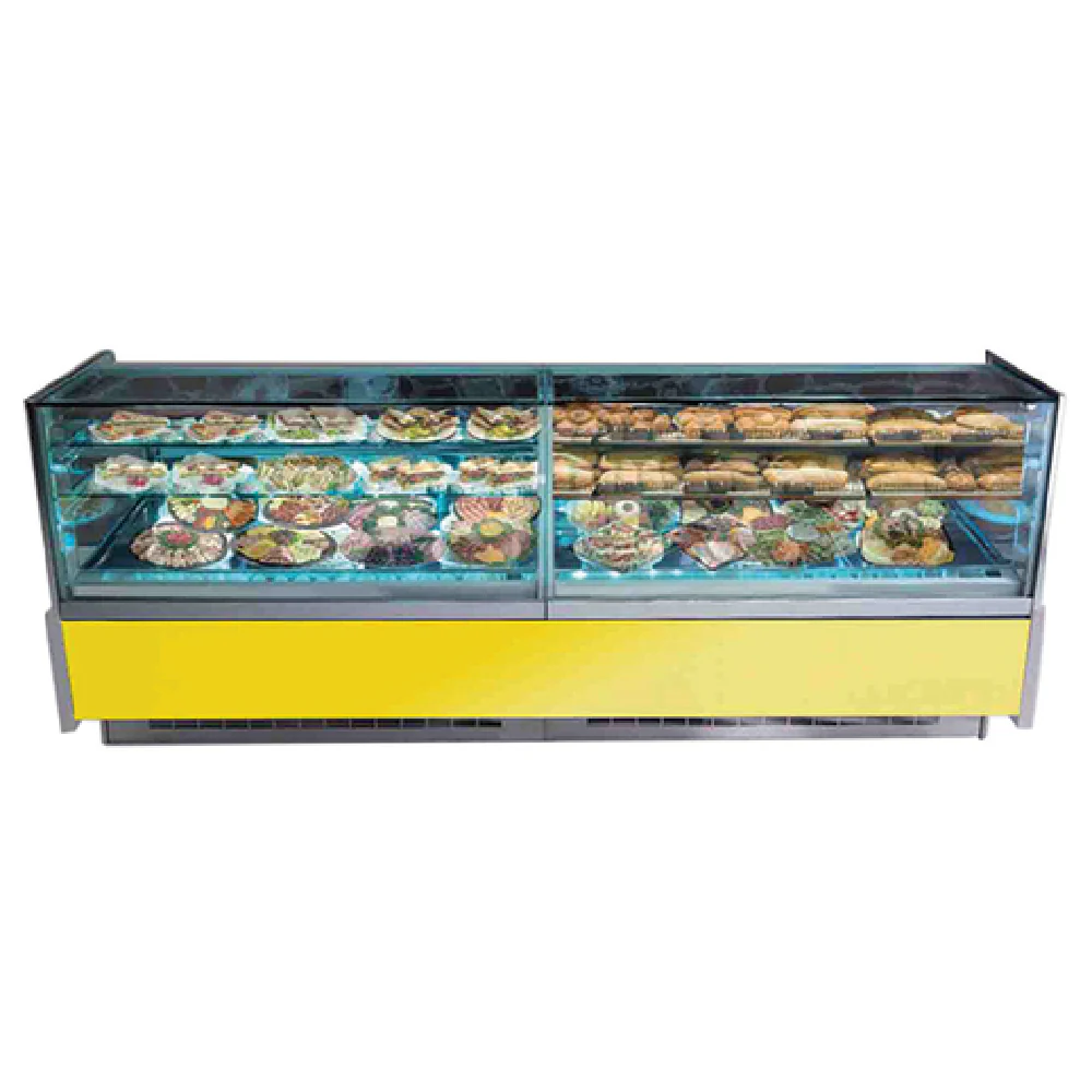 Howard-McCray KT-TT445A-D-46-A&B 58 Inch Curved Refrigerated Display Case Stainless Steel White Howard-McCray KT-TT445A-D-46-A&B 58 Inch Curved Refrigerated Display Case Stainless Steel White