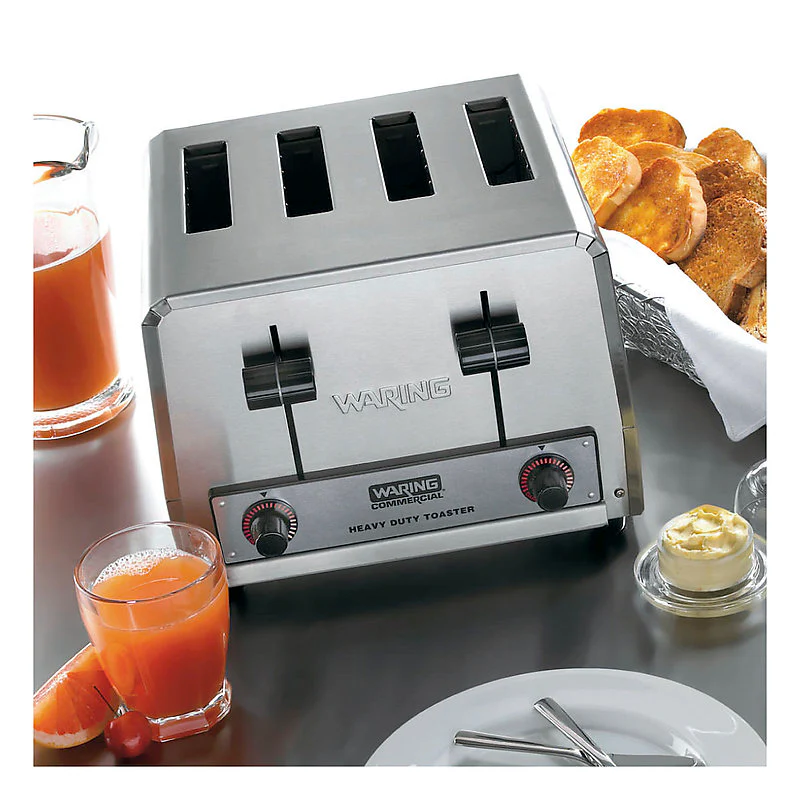 Waring WCT805E 14 Inch Toaster Heavy-duty 4 Slot Electric with Removable Crumb Tray Waring WCT805E 14 Inch Toaster Heavy-duty 4 Slot Electric with Removable Crumb Tray