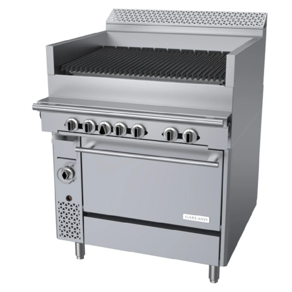 Garland C36-NRR 36 Inch Gas Range with Charbroiler and Standard Oven 148000 BTU Garland C36-NRR 36 Inch Gas Range with Charbroiler and Standard Oven 148000 BTU