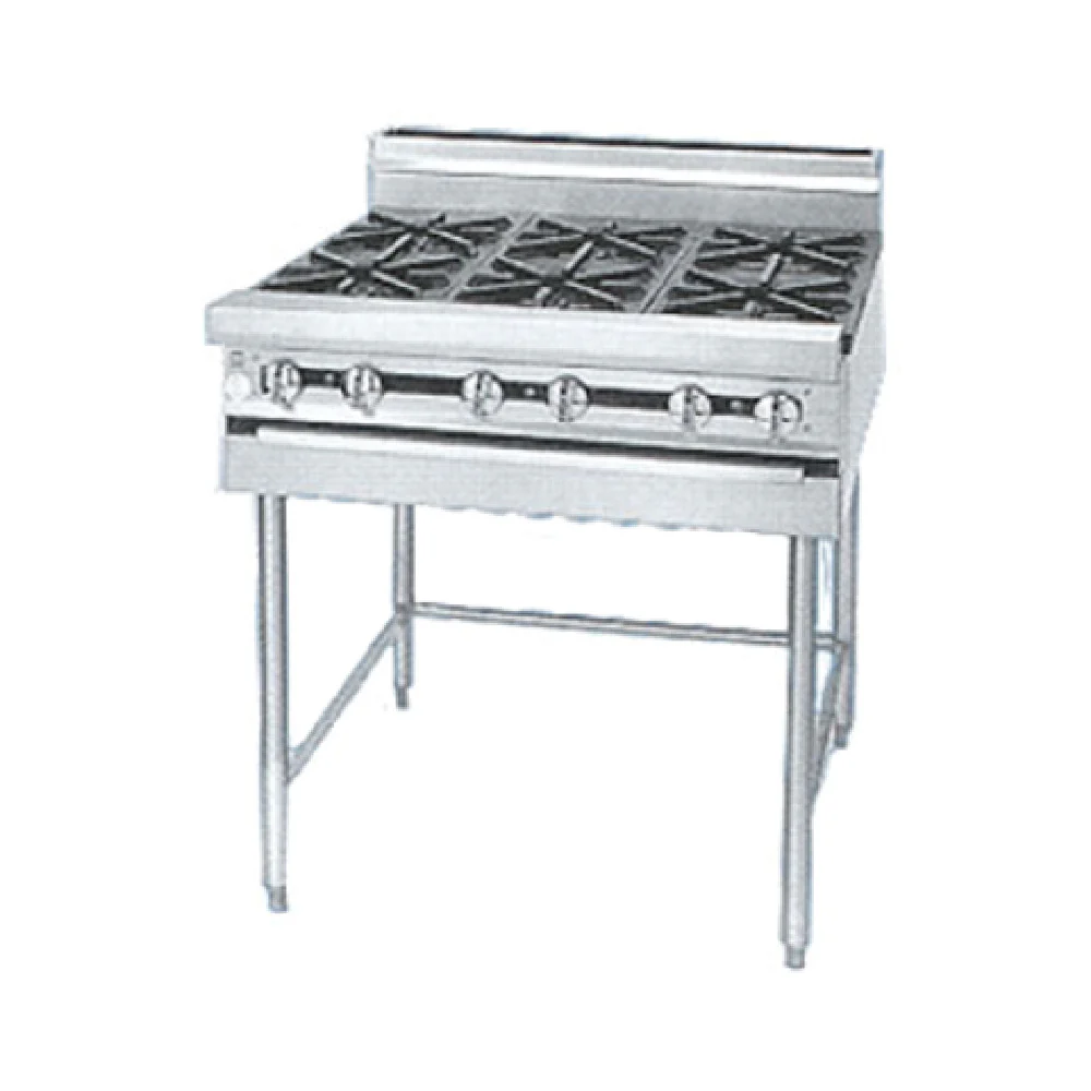 Jade Range JMRH-8-A_NAT 48 Inch Gas Range Titan Heavy Duty 8 Burner 280000 BTU Jade Range JMRH-8-A_NAT 48 Inch Gas Range Titan Heavy Duty 8 Burner 280000 BTU