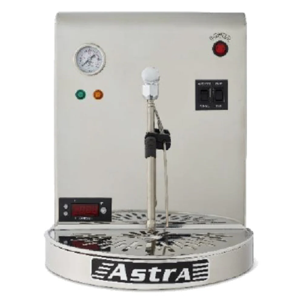 Astra STA1300 11 Inch Countertop Milk Steamer Automatic Stainless Steel with Automatic Valve Astra STA1300 11 Inch Countertop Milk Steamer Automatic Stainless Steel with Automatic Valve