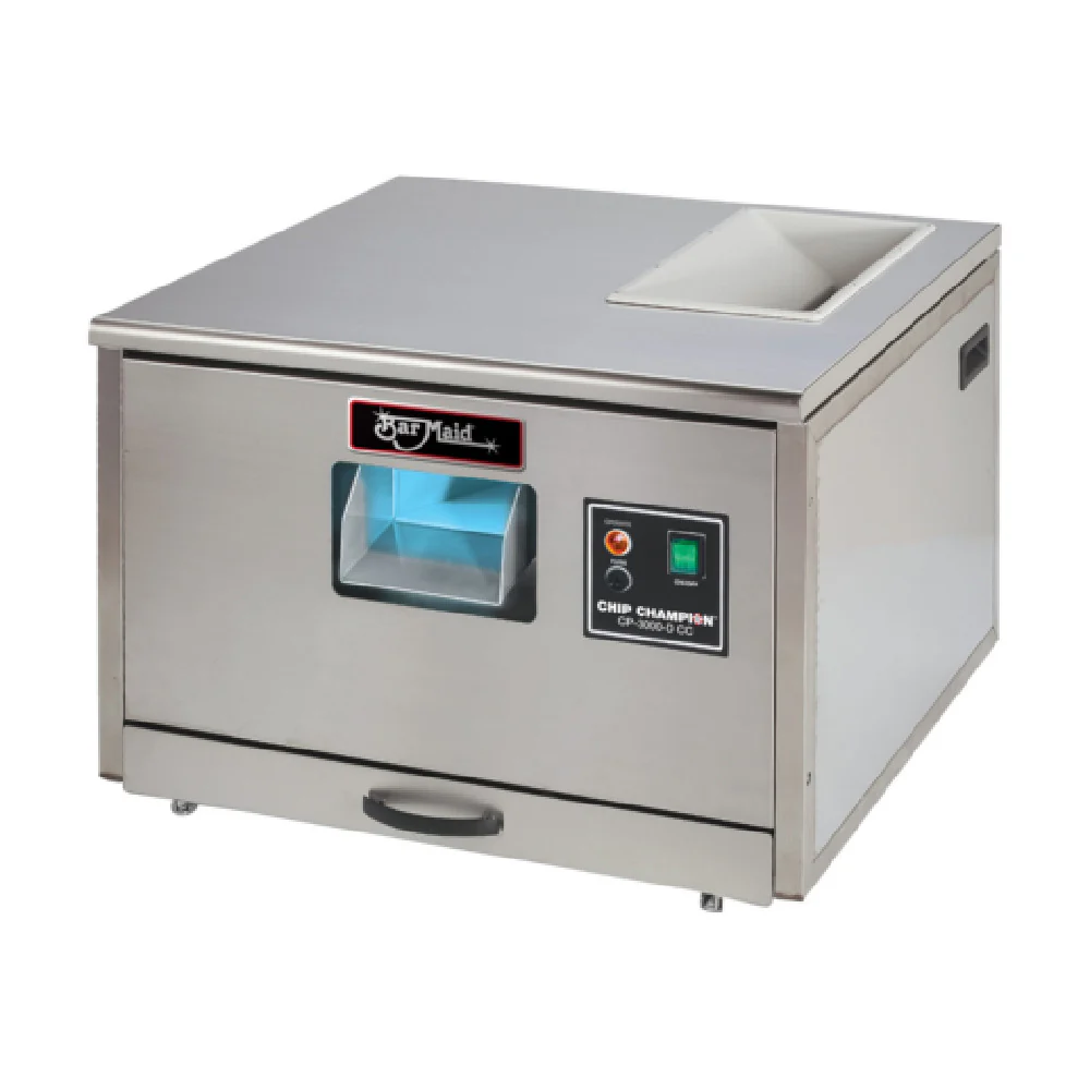 Bar Maid CP-3000-D-CC 15 Inch Countertop Chip Cleaning System 120 Volt Bar Maid CP-3000-D-CC 15 Inch Countertop Chip Cleaning System 120 Volt