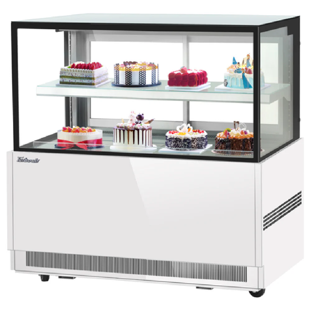 Turbo Air TBP60-46NN_WH 59 Inch Refrigerated Bakery Display Case 15.7 cu ft Stainless Steel with Adjustable Shelf Turbo Air TBP60-46NN_WH 59 Inch Refrigerated Bakery Display Case 15.7 cu ft Stainless Steel with Adjustable Shelf