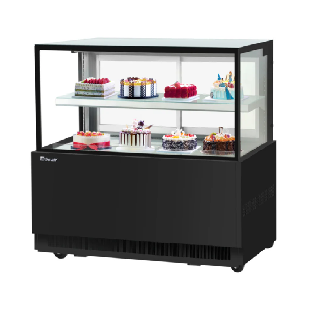 Turbo Air TBP60-46NN_WH 59 Inch Refrigerated Bakery Display Case 15.7 cu ft Stainless Steel with Adjustable Shelf Turbo Air TBP60-46NN_WH 59 Inch Refrigerated Bakery Display Case 15.7 cu ft Stainless Steel with Adjustable Shelf
