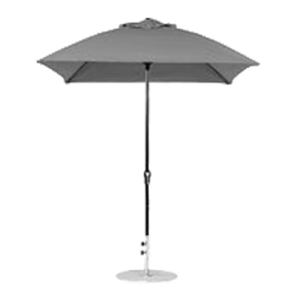 Plantation Prestige Commercial Furniture 9965CL-01 GRA 78 Inch Square Top Umbrella with Crank Lift Grade A Fabric Plantation Prestige Commercial Furniture 9965CL-01 GRA 78 Inch Square Top Umbrella with Crank Lift Grade A Fabric