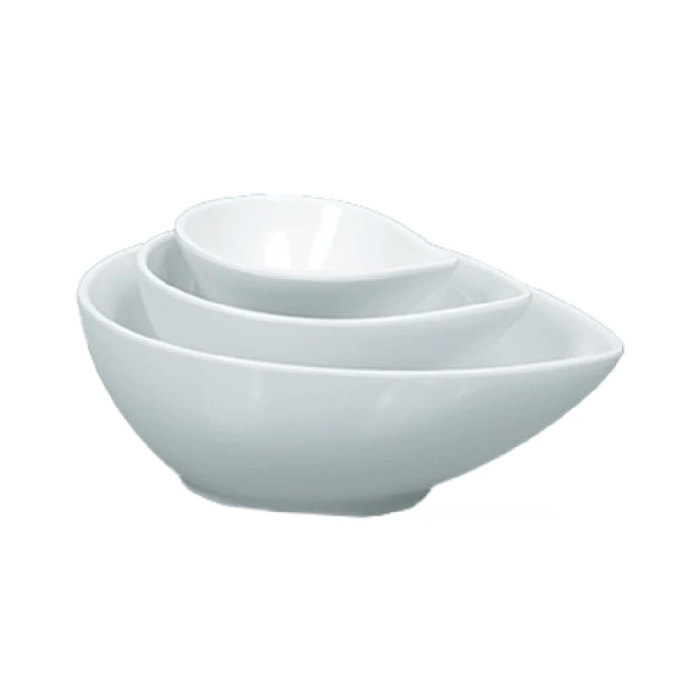 Yanco RM-704 4 Oz White Tear Drop Melamine Rome Dish Oval - 6 Dozen Packs Yanco RM-704 4 Oz White Tear Drop Melamine Rome Dish Oval - 6 Dozen Packs
