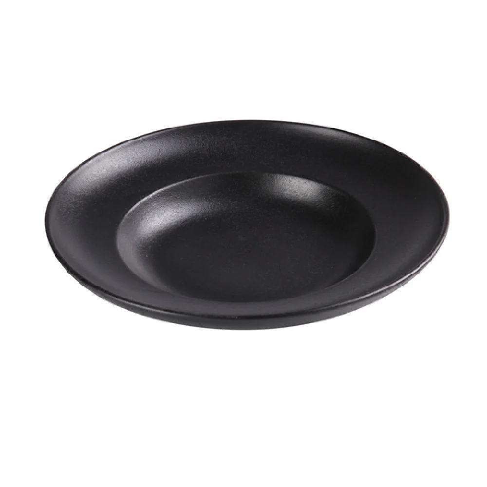 Yanco NB-710 10oz Noble Black Pasta Bowl 10-7/8 Inch Round Glazed Porcelain