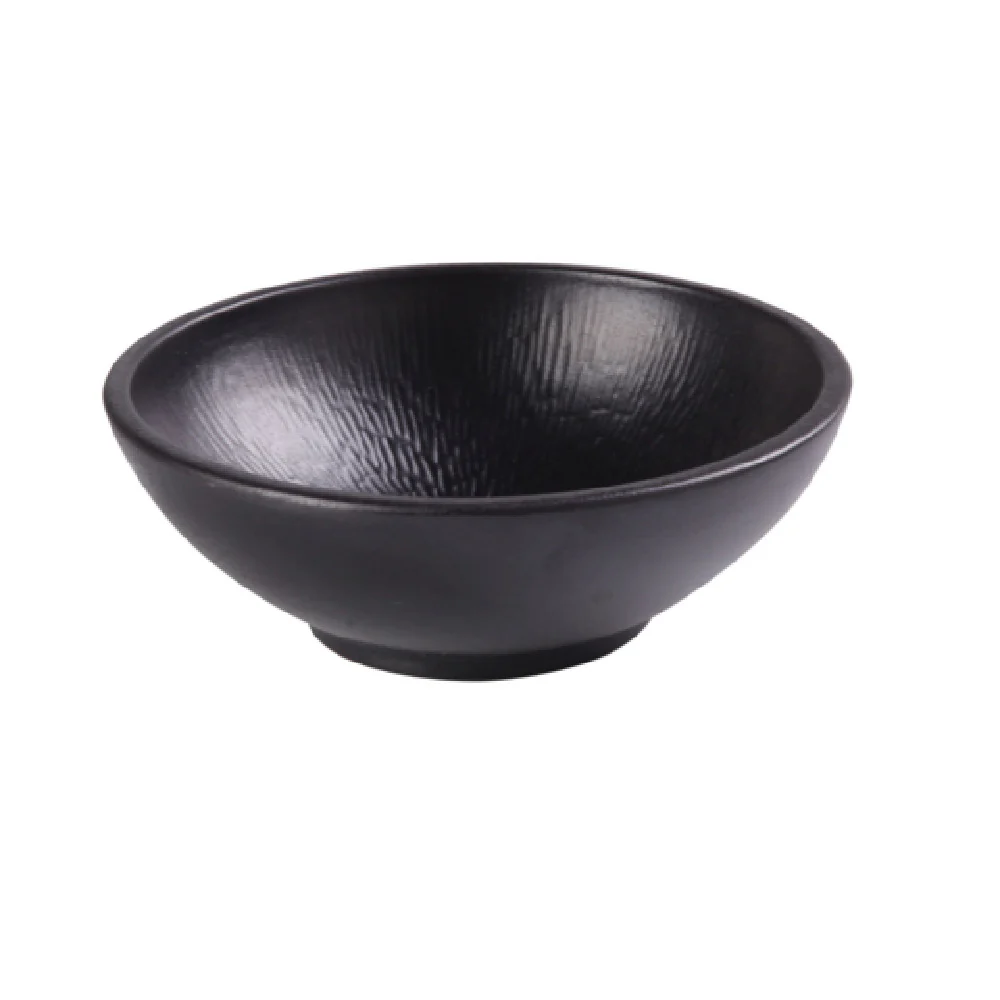 Yanco NB-808 32oz Noodle Bowl Round Color Glazed Porcelain Black