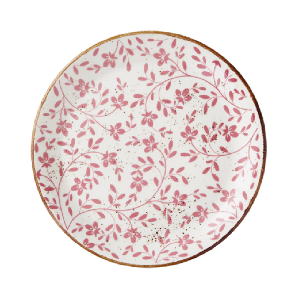 Steelite 18010566 10 Inch Plate Flora Pink Round Alumina Vitrified China
